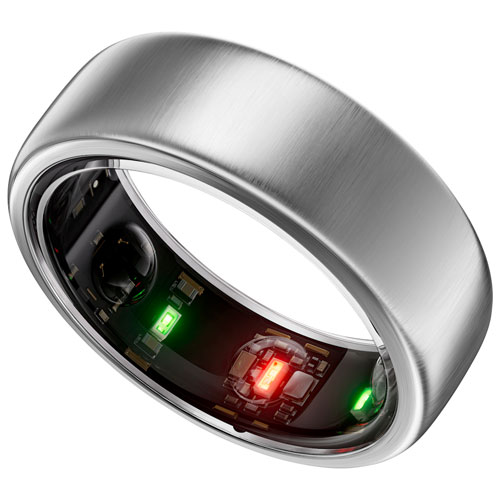 Oura Ring Gen3 - Horizon - Size 11 - Brushed Titanium | Best Buy 