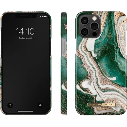 Ideal of Sweden Golden Jade Marble Cell Phone Case for iPhone 13 Pro Max - Open Box