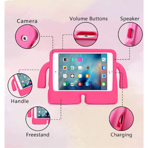 [CS] 3D Silicone Shockproof Child Kids Protective Stand Cover Case for iPad 10th Gen. / iPad 11th Gen. / Air 11" 2024, Black