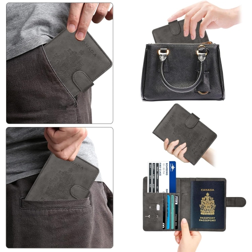 RFID Blocking Passport Holder Travel Wallet Cover Case