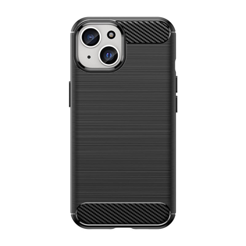 PANDACO Black Brushed Metal Case for iPhone 15 Plus