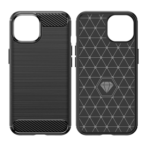 PANDACO Black Brushed Metal Case for iPhone 15 Plus