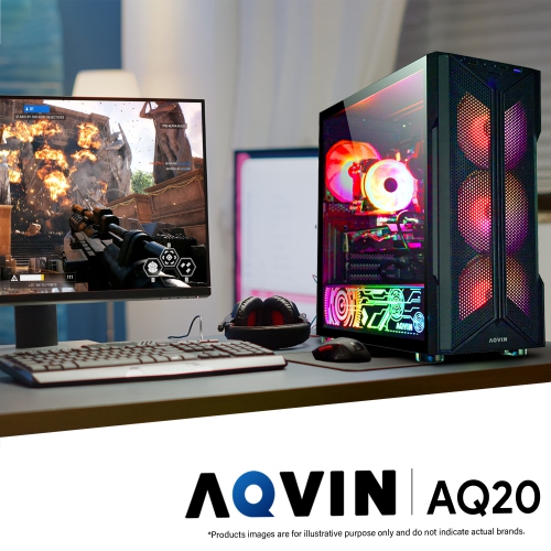 Gaming PC - GTX 1660 Super 6GB, Intel Core i7, 16GB Memory, 512GB SSD, Win 11 Pro by AQVIN - Refurbished condition - Image 3