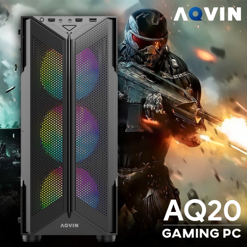 Gaming PC AQVIN-AQ20 Desktop Computer Tower - RGB - Only at Best Buy