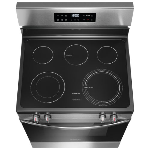 Frigidaire 30" 5.3 Cu. Ft. 5-Element Freestanding Electric Range (FCRE306CAS) - Stainless Steel