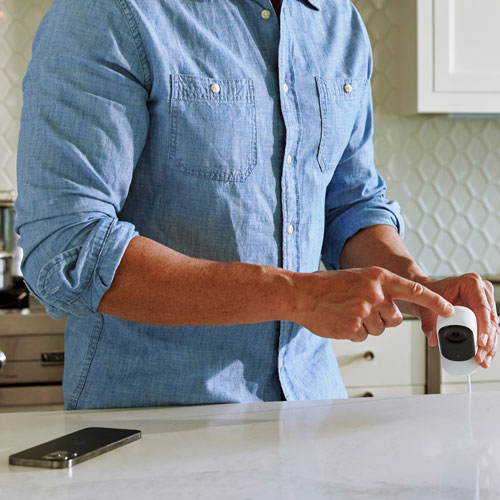 Arlo Essential Wired Indoor HD Security Camera - White - Only at Best Buy