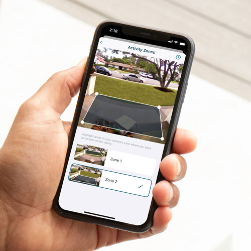 Sonnette vidéo Wi-Fi 2K avec fil/à batterie d'Arlo - Blanc