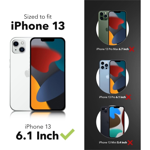 GEAR4 ZAGG Havana Case for Apple iPhone 13, Black, 6.1 - Open Box