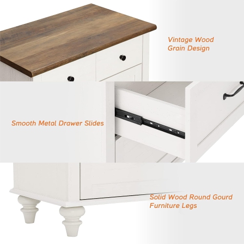 WAMPAT White Dresser for Bedroom with 5 Drawers, Tall Kids Dressers with Wide Chest of Drawers for Living Room, Nursery, Hallway