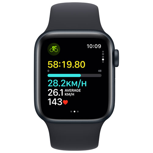 Apple Watch SE (GPS) 40mm Midnight Aluminum Case with Midnight