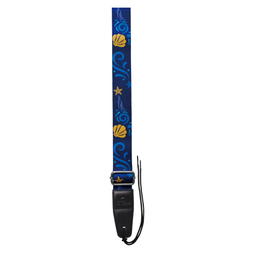 Sangle de ukulélé colorée Leho - plage de minuit tropicale