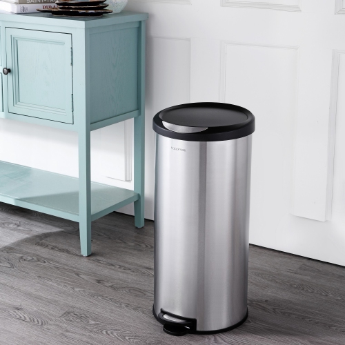 Oscar Round Step-Open Trash Can with Mini Trash Can