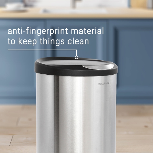 Oscar Round Step-Open Trash Can with Mini Trash Can