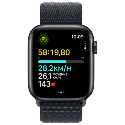 Apple Watch SE (GPS + Cellular) 44mm Midnight Aluminum Case with 