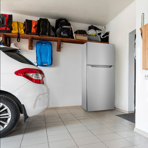 Réfrigérateur congélateur sup. 14,2 pi³/28 po d'Insignia - Inox - Exclusivité Best Buy