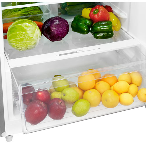 Réfrigérateur congélateur sup. 14,2 pi³/28 po d'Insignia - Inox - Exclusivité Best Buy