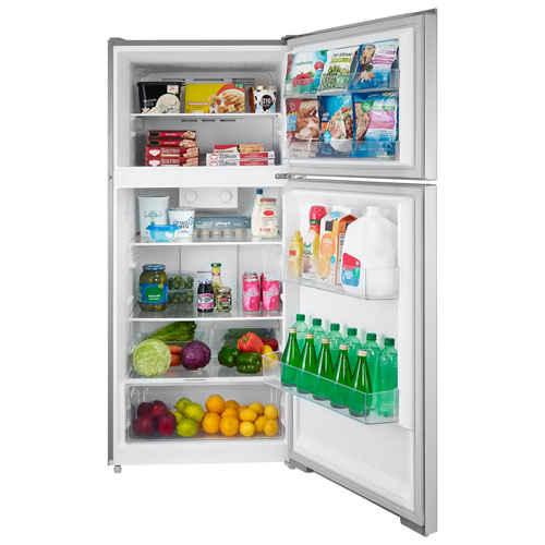 Insignia 28" 14.2 Cu. Ft. Top Freezer Refrigerator (NS-RTM14SS5-C) - Stainless Steel - Only at Best Buy
