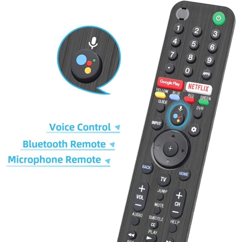 New RMF-TX500U Voice Remote For Sony 4K Smart TV (XBR55X950G, XBR75X850G, Etc.)