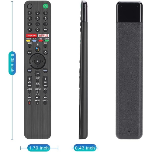 RMF-TX500U Voice Remote Replacement for Sony Bravia Smart TV Remote and Sony 4K UHD HDR TV, LCD LED OLED Ultra HDTV 43 48 49 55 65 75 77 85 98 inch