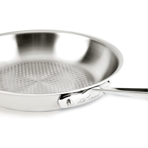 All-Clad 4110 Stainless Steel Tri-Ply Bonded Dishwasher Safe Fry Pan Cookware, 10-Inch, Silver