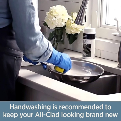 All-Clad D3 Stainless Steel Frying Pan 8 and 10 Inch Cookware Set, 2, Silver