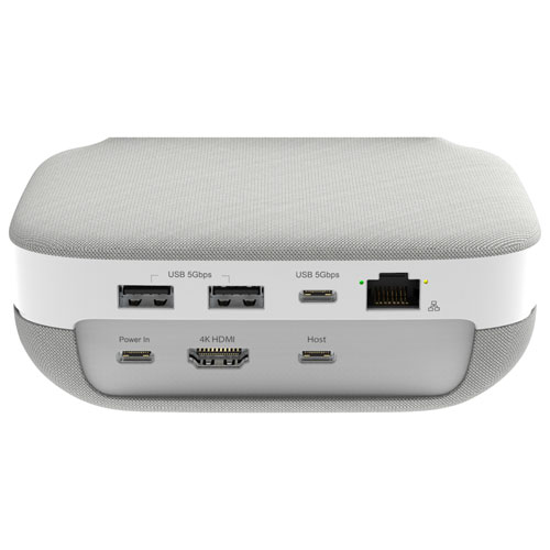 j5create USB-C 4K Speakerphone Dock - Grey/White