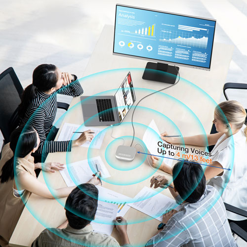 j5create USB-C 4K Speakerphone Dock - Grey/White