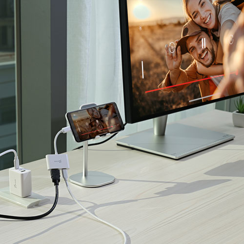 j5create USB-C to 4K HDMI Adapter with Power Delivery - White