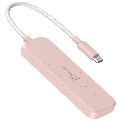j5create USB-C to Type-C/Type-A Hub - Rose