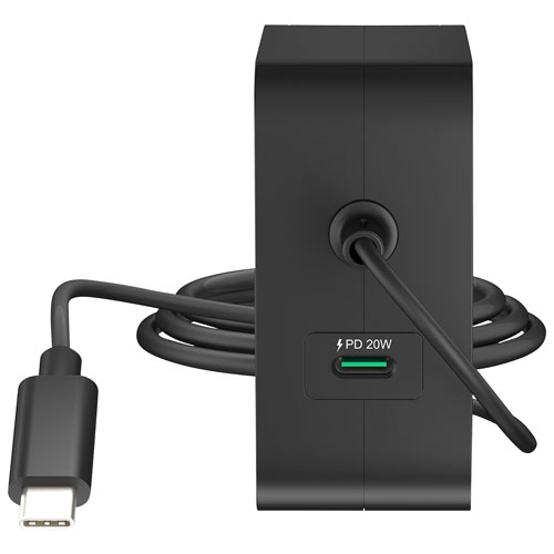 Chargeur mural à 2 ports USB-C PD de 102 W de j5create - Noir