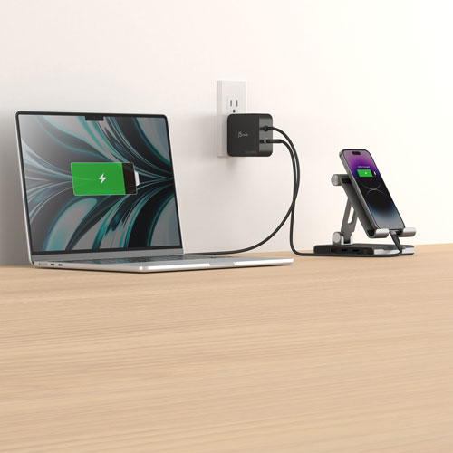 Chargeur mural à 2 ports USB-C PD de 102 W de j5create - Noir