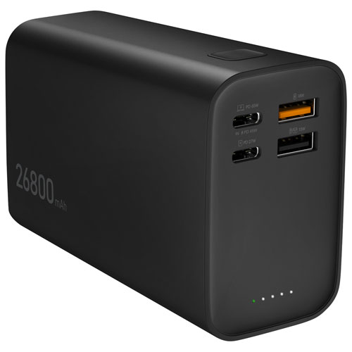 j5create 26800 mAh 65W 4-Port USB Power Bank - Black