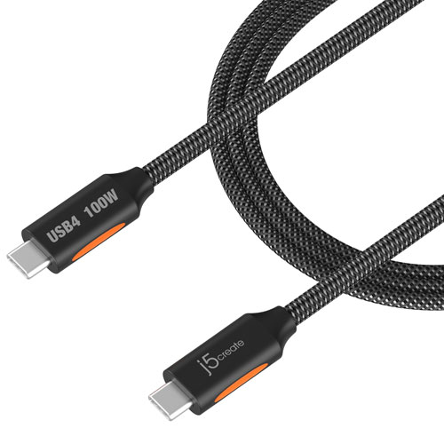 j5create 100W 40Gbps USB-C Braided Cable