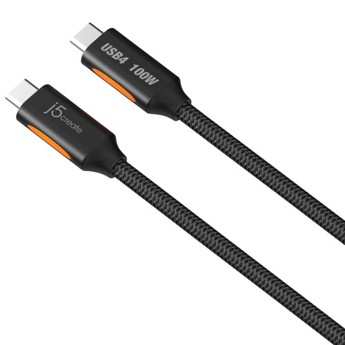 j5create 100W 40Gbps USB-C Braided Cable