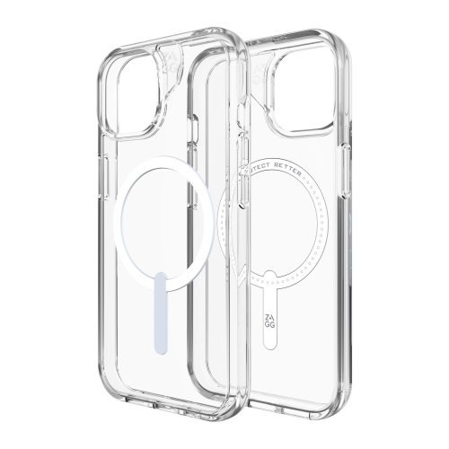 ZAGG Crystal Palace Snap Case compatible with iPhone: 15, 14, 13 - translucent