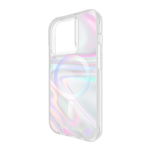 Case-Mate Soap Bubble MagSafe iPhone 15 Pro Plastic Fitted Hard Shell Case – Translucent