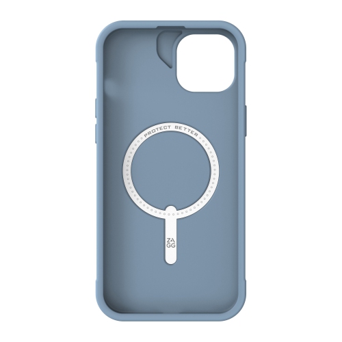 ZAGG Luxe Snap Case compatible with iPhone: 15 Plus, 14 Plus - blue