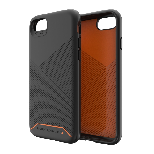 ZAGG Denali Case compatible with iPhone: SE, SE (2020), 8, 7, 6S, 6 - Black