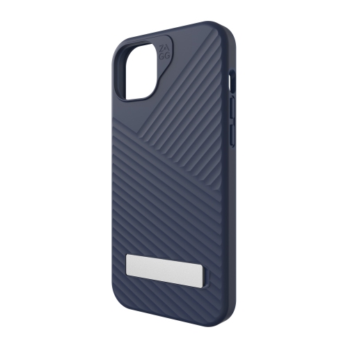 ZAGG Denali Snap Kickstand Case compatible with iPhone: 15 Plus, 14 Plus - blue