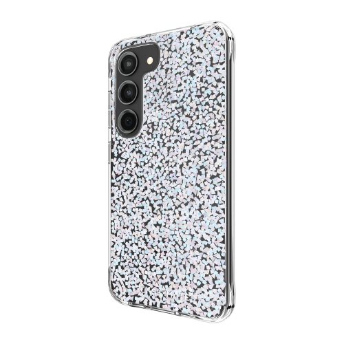 Case-Mate Twinkle Galaxy S23 5G Plastic Fitted Hard Shell Case – Silver