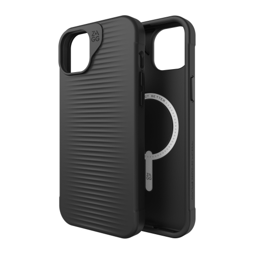 ZAGG Luxe Snap Case compatible with iPhone: 15 Plus, 14 Plus - Black