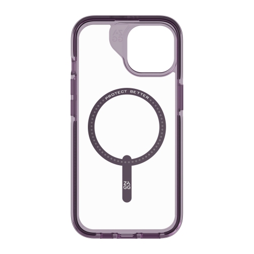 ZAGG Santa Cruz Snap Case compatible with iPhone: 15, 14, 13 - purple