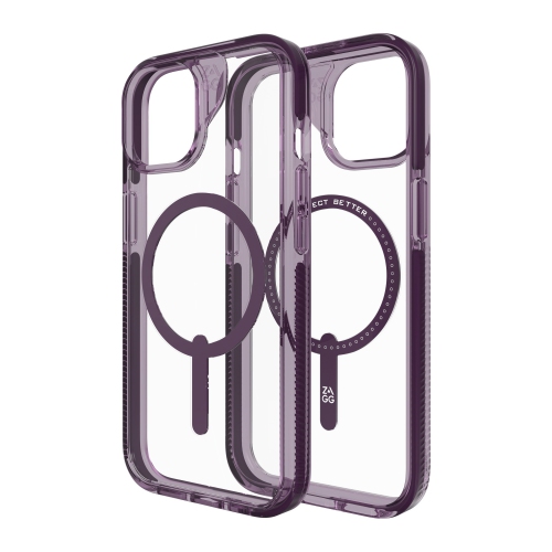 ZAGG Santa Cruz Snap Case compatible with iPhone: 15, 14, 13 - purple