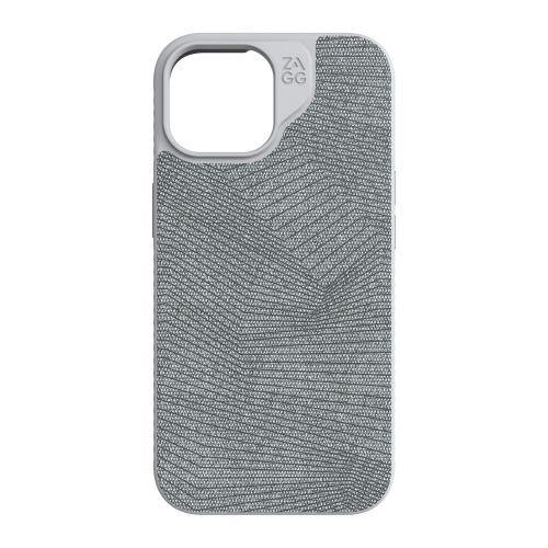 ZAGG London Snap Case compatible with iPhone: 15, 14, 13 - Gray