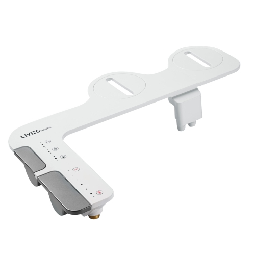 LIVINGbasics Ultra-Slim Bidet Attachment for Toilet Hot and Cold Self Cleaning Non-Electric Bidet
