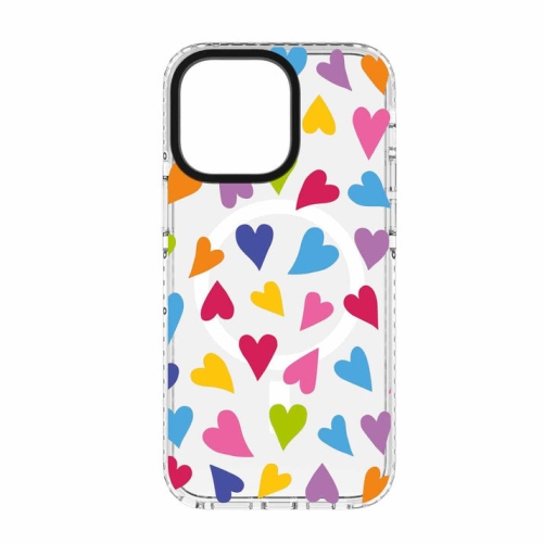 BLU ELEMENT  - Chromatic Print Magsafe Case for Iphone 15 Pro - Bright Heart