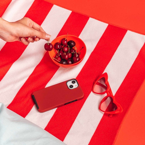 BLU element- Heavy-Duty Armour Rugged Case for iPhone 15 ProMax – Red