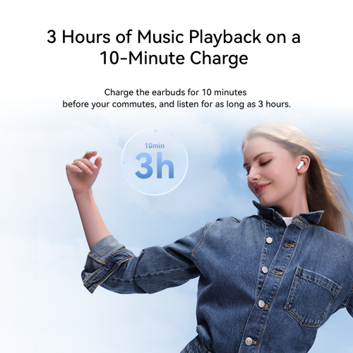 HUAWEI FreeBuds SE 2 - 40-Hour Battery Life, Compact and Comfortable to Grip, 3 Hours of Music Playback on a 10-Minute Charge, IP54, Robust Bluetooth