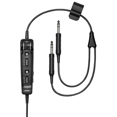 Casque d'écoute avec fil à suppression du bruit A30 Aviation de Bose - Noir