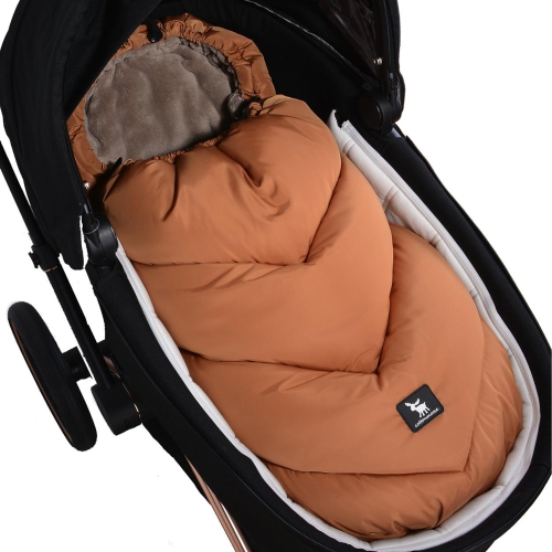 Chancelière en coton pour poussette Moose - Gris